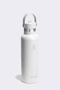 Thermal Bottle Hydro Flask 621 ml WHI — Hydro Flask insulated stainless steel bottle with straw