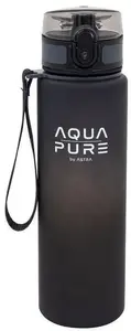 Sport bottle ASTRA art-pap Bidon Aqua Pure grey/black 600 ml