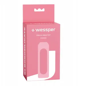 Силиконовый чехол для бутылки wessper WE260 500 мл из боросиликатного стекла — розовый