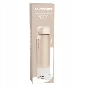 Фильтрующая бутылка wessper B2 TRITAN Actitex™ 1000 мл бежевого цвета — для спорта и путешествий