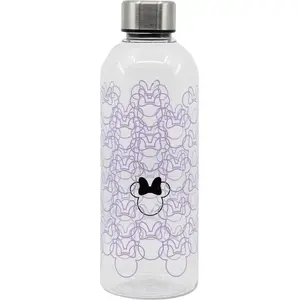 Plastmasas sports pudele Mickey Mouse ar skrūvējamu vāciņu 850 ml balta