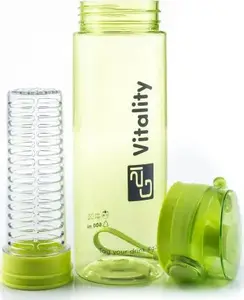 Sporta pudele G21 ar sietiņu 600 ml, zaļa
