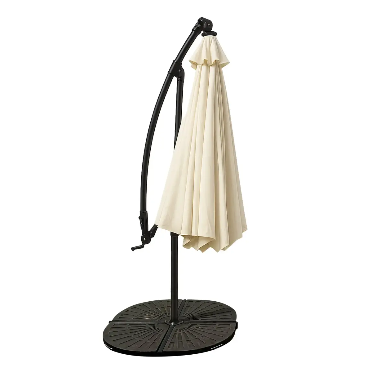Extralink Black Forest Garden Umbrella with Side Panels, Large 3m Beige Cantilever BLACK FOREST GARDEN UMBRELLA WITH SIDE PANELS, LARGE 3M BEIG Photo 2