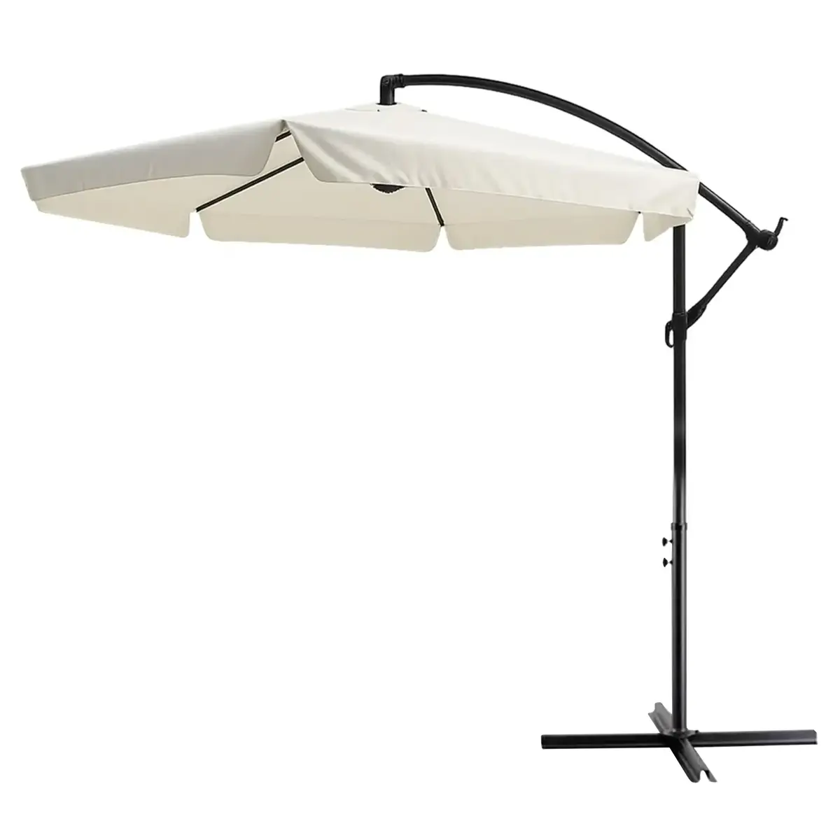 Extralink Black Forest Garden Umbrella with Side Panels, Large 3m Beige Cantilever BLACK FOREST GARDEN UMBRELLA WITH SIDE PANELS, LARGE 3M BEIG Photo 5