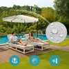 Extralink Black Forest Garden Umbrella with Side Panels, Large 3m Beige Cantilever BLACK FOREST GARDEN UMBRELLA WITH SIDE PANELS, LARGE 3M BEIG Photo 8