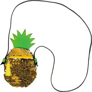 Plecu soma STARPAK STK ANANAS — neliela svētku soma ar ananasa rakstu