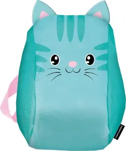 Mugursoma Derform PL10KT 23×27×14 cm ar vienu rāvējslēdzi un vienu priekšējo kabatu, kaķa apdruka