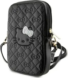 Somas Sourcing Hello Kitty HKPBPEKHBPK melna, dūrēta ar bantēm un siksnu