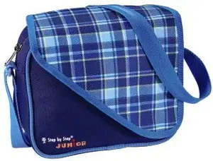 Bērnu bērnudārza mugursoma No name JUNIOR «Alpbag Boys» — rūtainā, zila