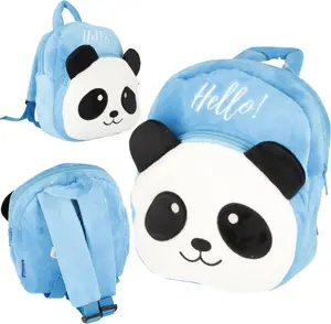 Mugursoma STARPAK PLECAK PLUSZ STK PANDA PB 1/24 no plīša, ar vienu nodalījumu, bērnu dizains