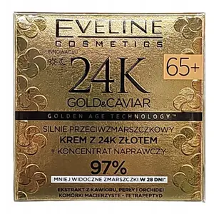 Крем для лица Eveline 24K Gold & Caviar 65+ день/ночь 50 мл