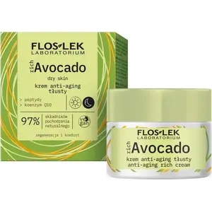 Krēms Floslek richAvocado Pretnovecošanās sausai ādai, dienai un naktij, 50 ml