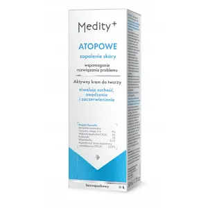 Sejas krēms MEDITY+ atopiskajam dermatītam aktīvs 50 ml — samazina sausumu, niezi un apsārtumu