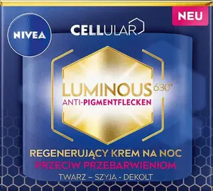 Ночной восстанавливающий крем против пигментных пятен Nivea Cellular Luminous 630, 50 мл
