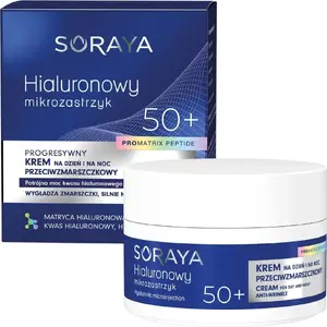 Dienas un nakts pretgrumbu krēms Soraya Hialuronowy mikrozastrzyk Progresywny 50+ 50 ml