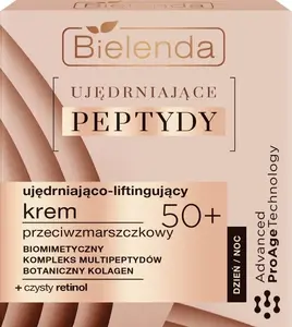 Дневной и ночной антивозрастной подтягивающий крем Bielenda Peptides 50+ 50 мл