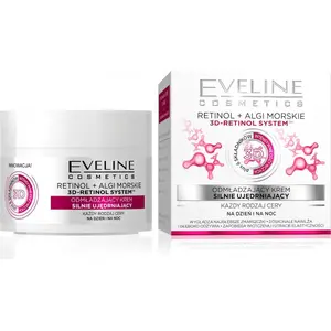 Face Firming Cream Eveline Retinol+Algi Morskie 50 ml — day & night