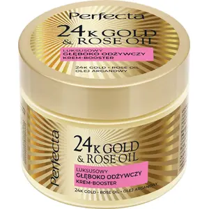 Face and Body Cream Booster DAX PERFECTA 24K Gold & Rose Oil — deep nourishing formula