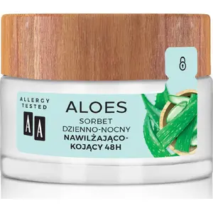 Дневно-ночной увлажняюще‑успокаивающий сорбет AA Aloes 100% 48H 50 мл
