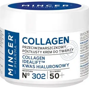 Krēms Mincer Pharma Collagen 50+ pretgrumbu pustaukains 50 ml (Nr. 302)