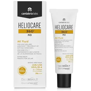 Sejas sauļošanās krēms Heliocare 360 MD AK Fluid 50 ml — plaša spektra aizsardzība