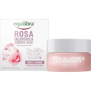 Facial anti-aging cream Equilibra Rosa Regenerating with hyaluronic acid 50 ml