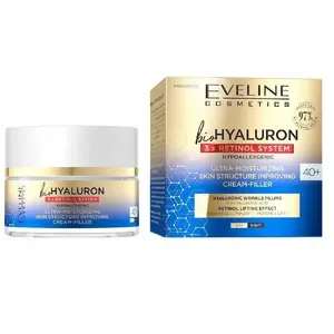 Крем для лица Eveline BioHyaluron 3x Retinol System 40+ ультраувлажняющий филлер 50 мл