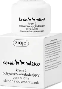 Krēms Ziaja Kozie Mleko 50 ml — barojošs un izlīdzinošs sausai, ar grumbām pakļautai ādai