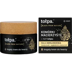 Day face cream tołpa Black From Nature Siła odmłodzenia, rich formula, 50 ml