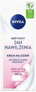 Day Cream Nivea 24H Moisture SPF15 50 ml — nourishing cream for dry and sensitive skin