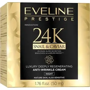 Nakts krēms Eveline 24K Snail & Caviar sejai — Eveline 24K Snail & Caviar Krem na noc
