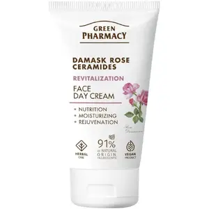 Day Face Cream Green Pharmacy Róża Damasceńska + Ceramidy 50 ml – revitalizing facial cream