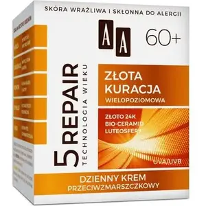 Dienas pretgrumbu krēms AA Technologia Wieku 5Repair 60+ Złota Kuracja 50 ml