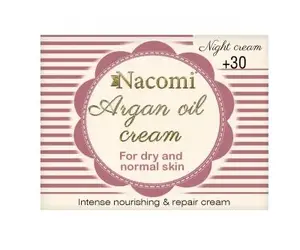 Nacomi night cream with argan oil and hyaluronic acid 30+ 50 ml
