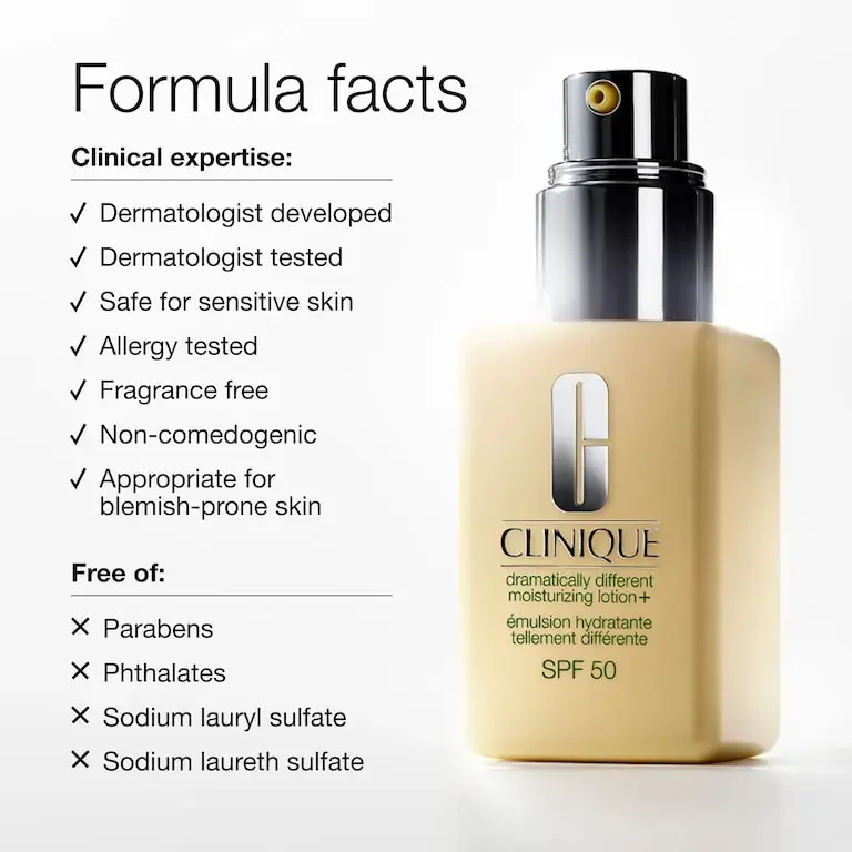 Clinique Dramatically Differen + SPF 50 face moisturizer V5WD01000 Photo 6