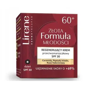 Face anti-wrinkle regenerating cream SPF30 Lirene Złota Formuła Młodości 50 ml