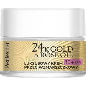 Dienas un nakts pretgrumbu krēms Perfecta 24K Gold & Rose Oil 80+ ādas, 50 ml