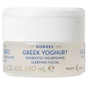 Nakts barojoša krēma-maska KORRES Greek Yoghurt ar probiotikām 40 ml