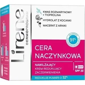 Увлажняющий успокаивающий крем для лица Lirene Cera Naczynkowa SPF 20 — 50 мл