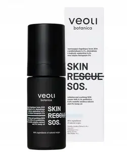 No name VEOLI BOTANICA Skin Rescue SOS успокаивающий крем с пребиотиками 0.1%, экстрактом Centella Asiatica 0.2%, конопляным маслом 5% 30 мл