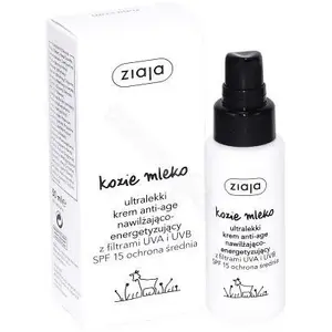 Крем для лица и тела Ziaja Ultralekki Kozie Mleko SPF15 50 мл — лёгкое увлажнение и солнцезащита