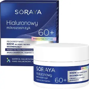 Дневной и ночной восстанавливающий крем Soraya 60+ Hialuronowy mikrozastrzyk 50 мл