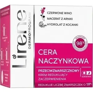 Крем против морщин Lirene Cera Naczynkowa, уменьшает покраснения, дневной и ночной, 50 мл