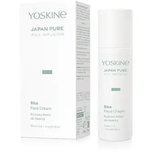 Sejas krēms Yoskine Japan Pure Rice Infusion — 50 ml rīsu bāzes mitrinošs krēms