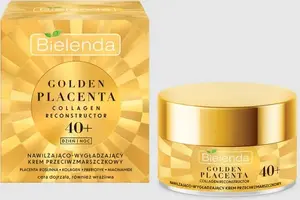 Увлажняющий разглаживающий против морщин крем Bielenda Golden Placenta 40+ для дня и ночи 50 мл