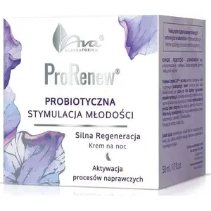 Nakts krēms Ava Prorenew Probiotisku jaunības stimulācija 50 ml — sejas nakts krēms ar probiotikām