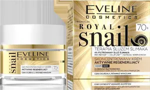 Дневной и ночной концентрированный регенерирующий крем Eveline Royal Snail 70+ 50 мл