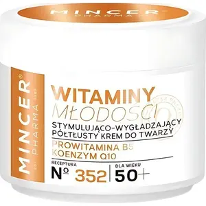 Krēms Mincer Mincer Pharma Witaminy Młodości stimulējoši‑samaļojošs pustaukains 50+ 50 ml