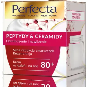 Sejas krēms Perfecta Peptydy & Ceramidy 80+ — stipra grumbu samazināšana un reģenerācija