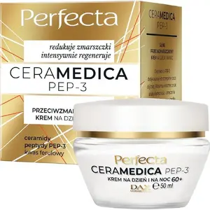 Dienas un nakts krēms Perfecta Ceramedica Pep-3 50 ml — mitrinošs un atjaunojošs sejas kopšanas līdzeklis